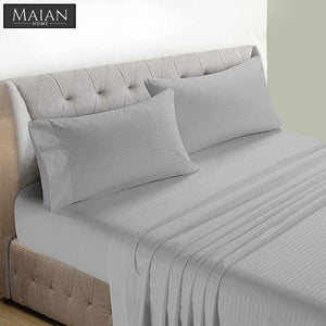 MAIAN HOME 4in1 Luxury Bedsheets Sets LIGHT GRAY
