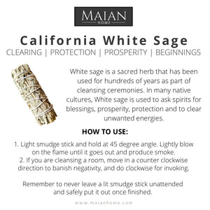 Authentic California White Sage